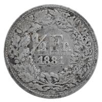 Svájc 1881. 1/2Fr Ag T:2-  Switzerland 1881. 1/2 Franc Ag C:VF