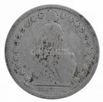 Svájc 1881. 1/2Fr Ag T:2- 
Switzerland 1881. 1/2 Franc Ag C:VF