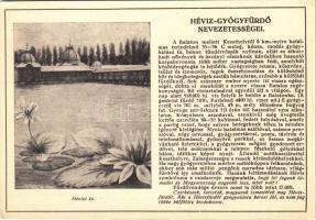 Hévíz, Város nevezetességei: Hévizi tó. Farkasfalvi Kornél kiadása