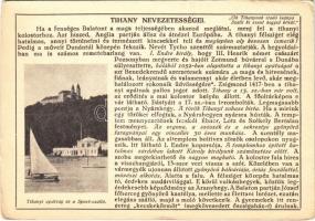 Tihany, Város nevezetességei: Tihanyi apátság és a Sport szálló. Farkasfalvi Kornél kiadása (EK)