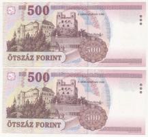 2001. 500Ft "EB 3118569 - EB 3118570" (2x) sorszámkövetők T:I Adamo F54A1