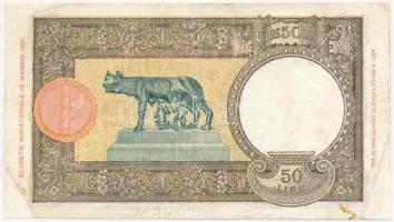 Olaszország 1942. 50L T:III
Italy 1942. 50 Lire C:F
Krause P#58