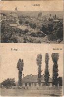 1911 Ecseg, látkép, Iskola tér. Fogyasztási szövetkezet kiadása (r)