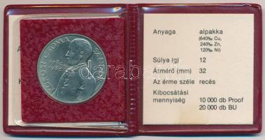 1984. 100Ft alpakka "Kőrösi Csoma Sándor" eredeti tokban, tanúsítvánnyal T:BU Adamo EM78