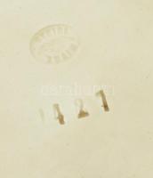 Josef Steidl Znaim antik, historizáló fajansz fali dísztál virág, zene és neorokokó motívumokkal. Ké...