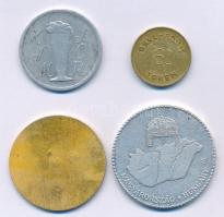 4xklf zseton- és bárcatétel, közte "KSM Sör" Al bárca + Nagy-Britannia 1970. "Decimal...