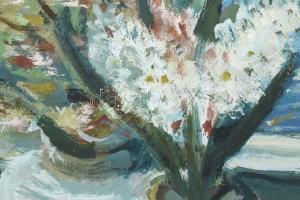 Bernáth Aurél jelzéssel: Csendélet. Olaj, farost. 40x50 cm