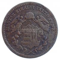 1872KB 1kr Cu "Angyalos címer" T:2-,3
Adamo M4.1