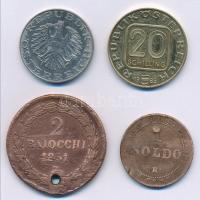 Vegyes: Ausztria 1985. 10Sch Cu-Ni + 20Sch Cu-Ni "200 éves a Linzi Egyházmegye" + Olasz Ál...