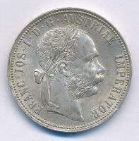 Ausztria 1889. 1Fl Ag Ferenc József T:1-,2  Austria 1889. 1 Florin Ag Franz Joseph C:AU,XF  Krause KM#2222