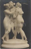 Canova 3 Graces / Erotic nude lady sculpture