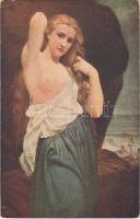 Nach dem Bade / After the bath Erotic nude lady art postcard. Moderner Kunst-Verlag Berlin 2355. s: K. Merle (EK)
