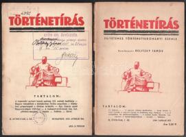 1938-1939 A Történetírás című folyóirat 2 db száma
