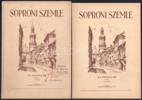 1961 A Soproni Szemle című folyóirat XV. évfolyamának 1-2-3. száma
