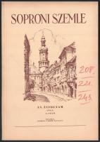 1961 A Soproni Szemle című folyóirat XV. évfolyamának 1-2-3. száma