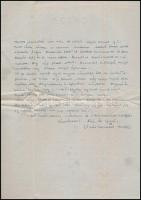 1957 Az Omega cég fejléces levélpapírjára írt levél