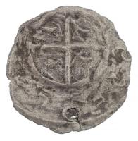 1077-1095. Denar Ag "I. László" (0,27g) T:2- hajlott, ly. / Hungary 1077-1095. Denar Ag &q...