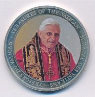 Vatikán DN A Vatikán kincsei - XVI. Benedek Pápa multicolor fém emlékérem (40mm) T:1 (eredetileg PP) Vatican 2005. Treasures of the Vatican - Pope Benedict XVI multicolour medallion (40mm) C:UNC (originally PP)