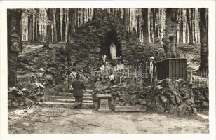 1951 Máriavölgy, Marienthal, Marianka, Mariatál (Pozsony, Pressburg, Bratislava); Lurdská jaskyna / Lourdes-i barlang, búcsújáróhely / pilgrimage site