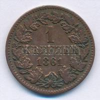 Német Államok / Nassau 1861. 1Kr Cu T:2 German States / Bavaria 1861. 1 Kreuzer Ag C:XF Krause KM#74