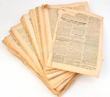 1921 Budapesti Hírlap újságcikkgyűjtemény tétel, nem teljes számok, hanem csak válogatás a szám érdekesebb híreiből, cikkeiből.