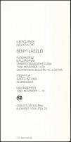 Bényi László (1909-2004) festőművész autográf aláírása a Csók István Galériában, 1990-ben rendezett ...