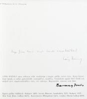 Láng Rudolf (1904-1991) grafikus autográf aláírása és dedikációja a Margitszigeti Nagyszállóban, 197...