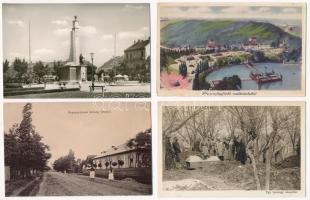 25 db főleg RÉGI történelmi magyar város képeslap vegyes minőségben / 25 mostly pre-1945 historical Hungarian town-view postcards from the Kingdom of Hungary in mixed quality