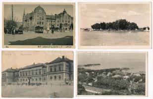 25 db főleg RÉGI történelmi magyar város képeslap vegyes minőségben / 25 mostly pre-1945 historical ...