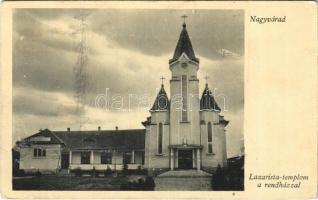 Nagyvárad, Oradea; Lazarista templom és rendház / church and convent (EK)