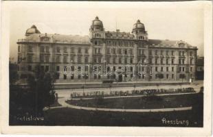 1930 Pozsony, Pressburg, Bratislava; minisztérium, automobil / ministry, automobile (vágott / cut)