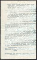 cca 1946-47 Az egri szeminárium jelentése a "Legújabb Idők Apostolainak" titkos egyházi tá...