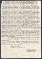 cca 1946-47 Az egri szeminárium jelentése a "Legújabb Idők Apostolainak" titkos egyházi tá...