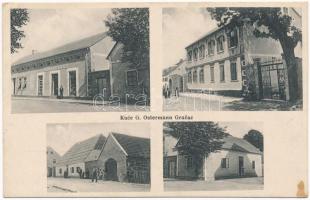 1916 Gracac, Gracsác; Kuce G. Ostermann / üzletek és ház / shop and houses (EK)