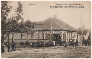Apatin, Franz Benzinger-féle vegyeskereskedés / shop (EK)