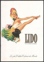 1977 Lido párizsi mulató prospektusa, többségében női táncosokkal, részben erotikus képekkel gazdagon illusztrált, 20 sztl. oldal