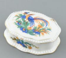 Rosenthal porcelán bonbonier, matricás, jelzett, sérült, 10×7×3,5 cm