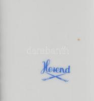 Herendi csipkebogyómintás áttört porcelán tálca, kézzel festett, jelzett, kis kopásnyomokkal, 21×16 ...