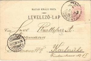 1898 (Vorläufer) Pancsova, Pancevo; M. kir. állami főgimnázium / grammar school (EK)