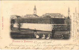 1900 Károlyváros, Karlovac; várfal / castle wall (EK)