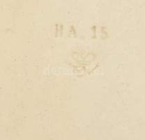 Goebel Madonna gyermekével, fajansz, jelzett, lepattanással, 32×14 cm