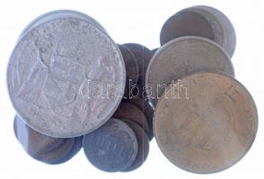 1893-1971. 22db-os magyar érmetétel, közte 1947. 5Ft Ag "Kossuth" T:2-3