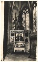 Kassa, Kosice; Dóm, Mária látogatása oltára 1516-ból / cathedral, interior, altar (vágott / cut)