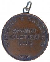 1937. Csabai Atletikai Klub - Mindent a Hazáért! / 1912-1937 Egyesületünkért! kétoldalas Br emlékérem, füllel (40mm) T:2