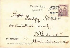 1918 Budapest XIX. Kispest, Állami elemi iskola az állami munkástelepen, Flóra Mozgó színház, mozi, ...