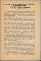 Vitéz Benárd Miklós dr.: A gyógyvizek és használatuk javallatai különös tekintettel Budapest gyógyfo...