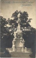 1932 Gödöllő, Barokk Immaculata szobor, Mária-oszlop. photo