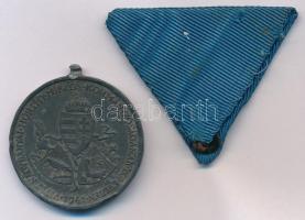 1941. "Délvidéki Emlékérem" cink emlékérem nem hozzávaló, de korabeli kék mellszalaggal. S...