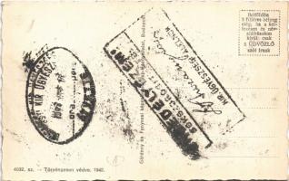 Szolnok, Tisza szálló + Engedélyezési példány bélyegzés a hátoldalon (EK)