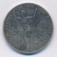 Ausztria 1908. 5K Ag "Ferenc József - Jubileum" T:3 patina, karcok
Austria 1908. 5 Corona...